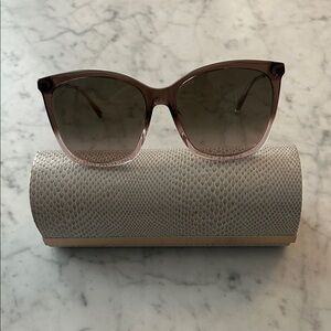 Jimmy Choo Nerea Black and Brown Sunglasses